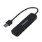 4 Slot Card Reader with Storage Pouch Compatible with USB 3.0, Simultaneously Reads/Writes SD, CF, MS, and microSD Memory Cards on PCs Running Windows or macOS (Black)